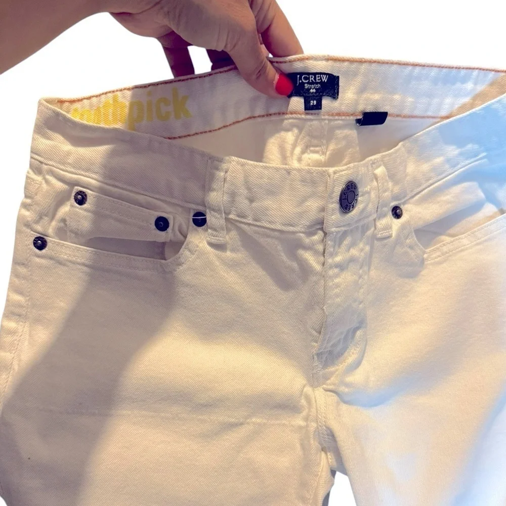 J.Crew Toothpick White Skinny Jeans | Size 29 | Classic Stretch Denim